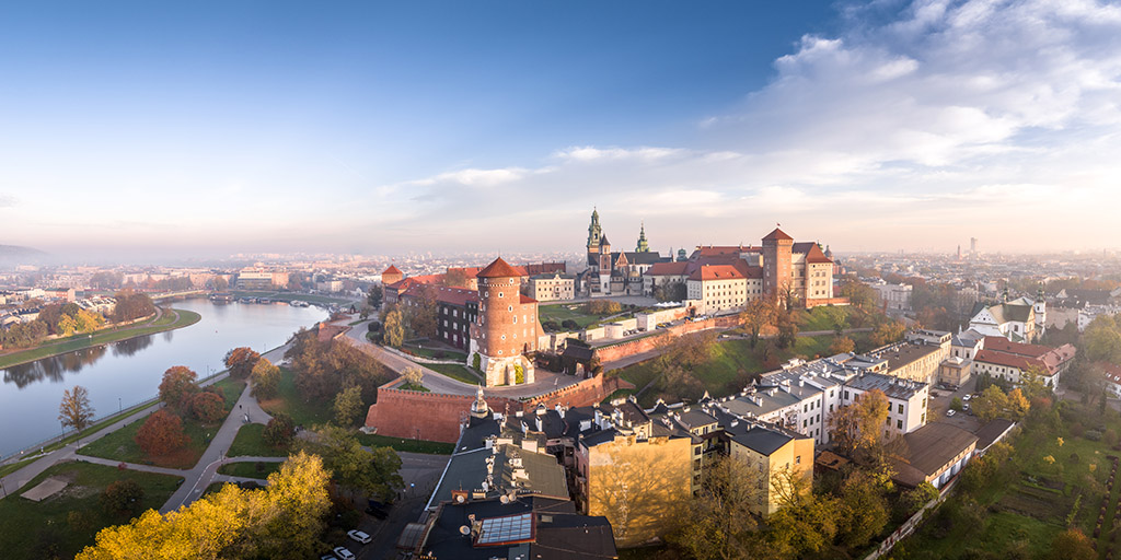 Grafika przedstawiająca Wawel