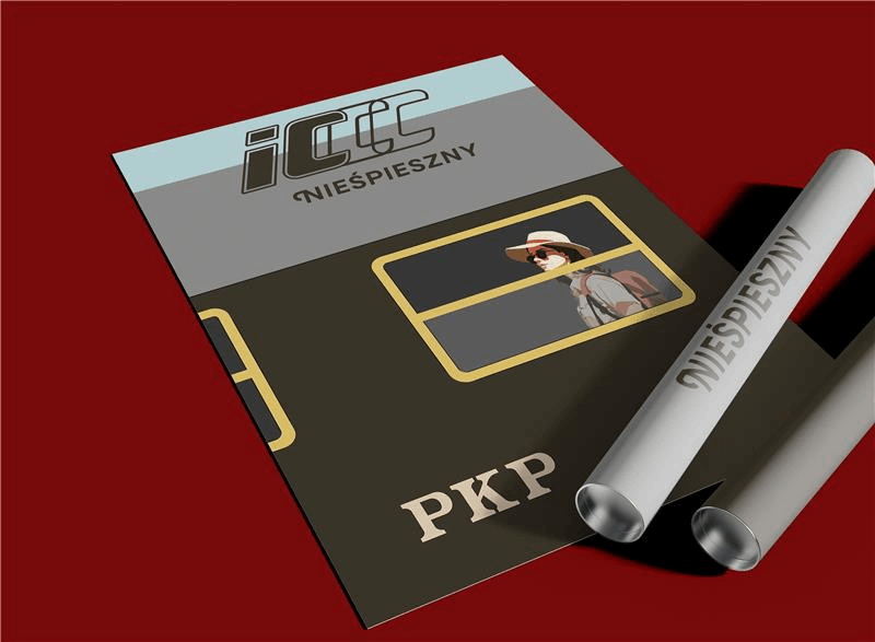 Plakat retro IC Nieśpieszny