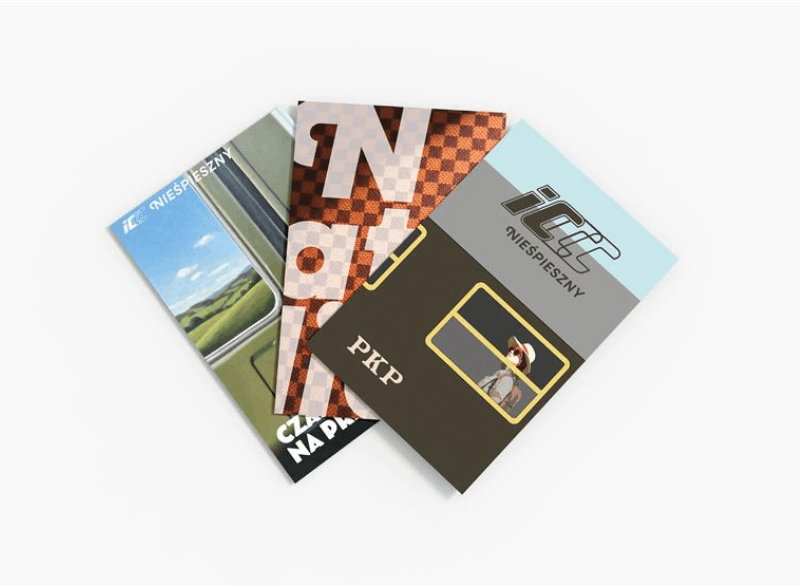 Pocztówki pionowe IC Nieśpieszny