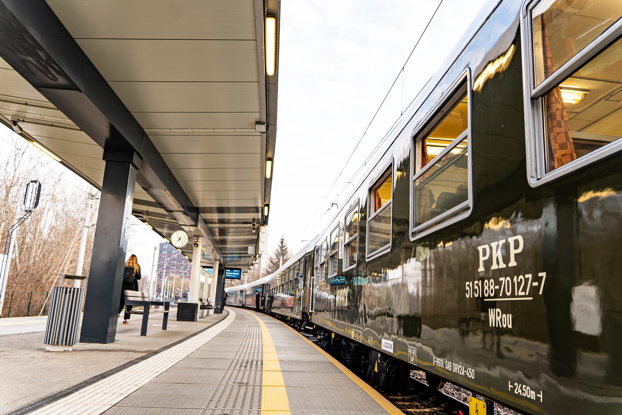 Wnętrze wagonu IC Nieśpieszny