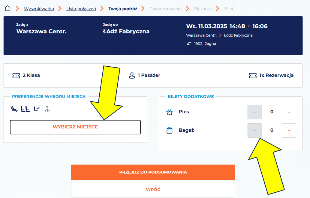 Grafika uzupełniająca do treści opisującej sposób rezerwacji biletów