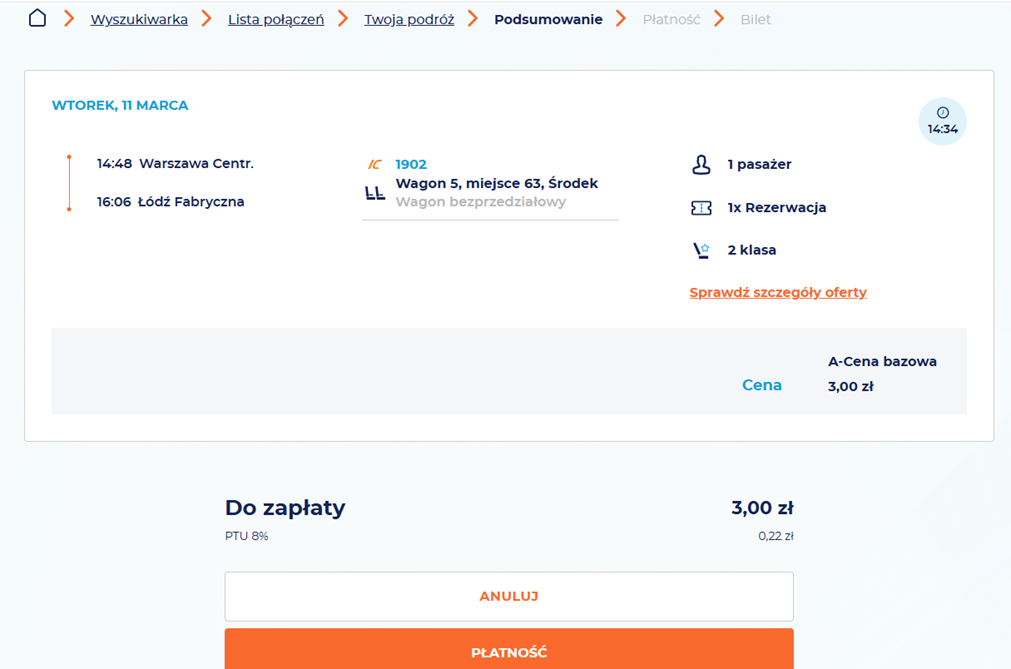 Grafika uzupełniająca do treści opisującej sposób rezerwacji biletów