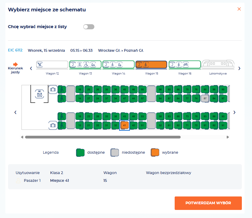 Grafika przedstawia schemat graficznego wyboru miejsca
