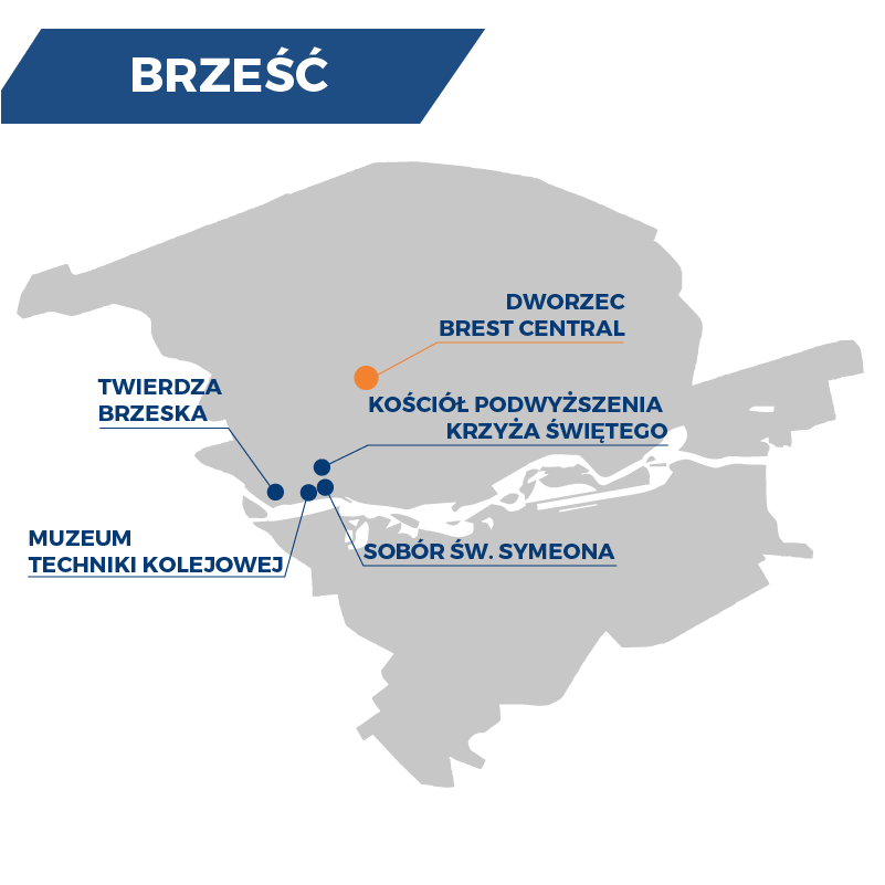 Mapa miasta Brześć