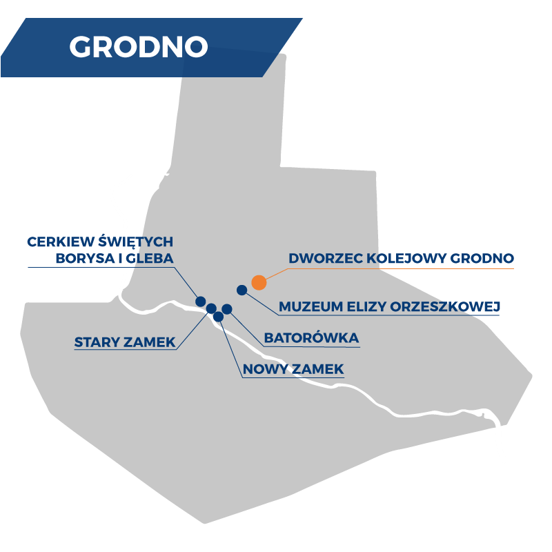 Mapa miasta Grodno